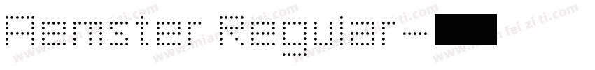 Aemster Regular字体转换